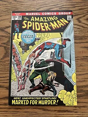 Buy Amazing Spider-Man #108 (Marvel 1971) Key 1st Appearance Of Sha Shan! VF • 48.25£