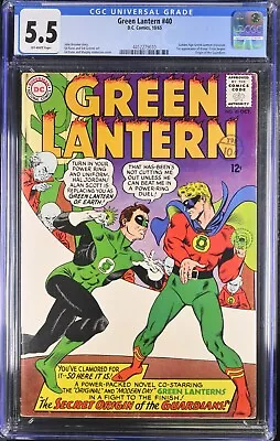 Buy 1965 Green Lantern 40 CGC 5.5 2nd Appearance Of Gold Age Green Lantern. • 159.90£