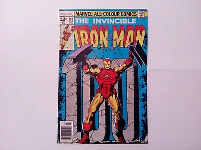 Buy The Invincible Iron Man #100 1977 Anniversary Issue Pence Copy • 18£