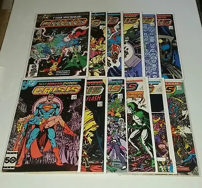Buy Crisis On Infinite Earths #1-12 Shazam Superman Dc High Grade Set 1985 (12) • 99.99£