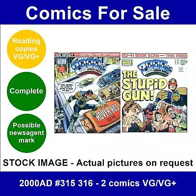 Buy 2000AD #315 316 - 2 Comics VG/VG+ • 3.49£