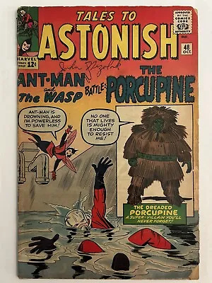 Buy Tales To Astonish #48 1st Appearance Porcupine 1963 Marvel Ant Man Wasp GD/VG • 27.67£