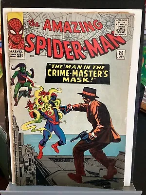 Buy Amazing Spider-man #26 Marvel 1965 Silver Age 1st Appearance Crime Master • 55.42£