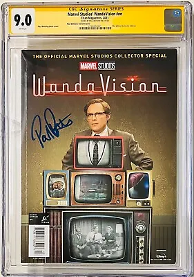 Buy CGC SS Magazine Signed Paul Bettany Graded 9.0 Marvel WandaVision #nn Variant • 473.41£