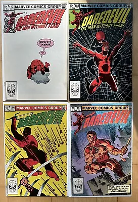Buy Daredevil 187, 188, 189, 191 Marvel 1982 Frank Miller Lot Of 4 NM High Grade • 15.93£