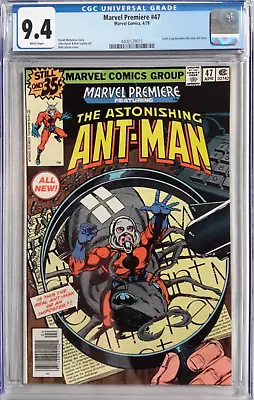 Buy 🔥marvel Premiere #47 Cgc 9.4*1979*scott Lang 1st App As Ant-man*white❄pages*mcu • 180.95£