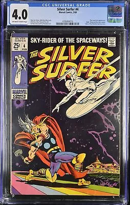 Buy Silver Surfer #4 CGC VG 4.0 Off White To White Vs Thor! Loki Appearance!  • 370.79£