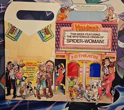 Buy 1983 Hardees Marvel Spider-Woman 3D Theater Promo Actionmeal Kids Meal Box • 56.91£