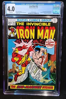 Buy Iron Man 54 (1973) Cgc 4.0 • 63.56£