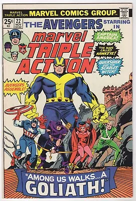 Buy Marvel Triple Action #22   ( Avengers )    VFN • 6.95£