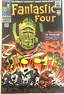 Buy Fantastic Four # 49. 2nd Galactus &  Silver Surfer. 1st Cover For Both.   Fn/vfn • 1,899£
