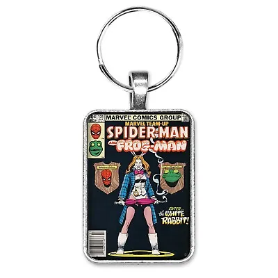 Buy Marvel Team-Up #131 Cover Key Ring Or Necklace Spider-Man Frog-Man White Rabbit • 10.21£