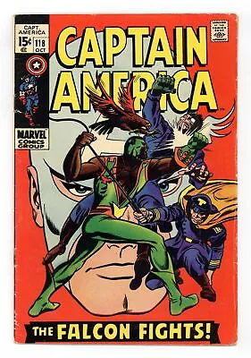 Buy Captain America #118 GD+ 2.5 1969 • 15.59£