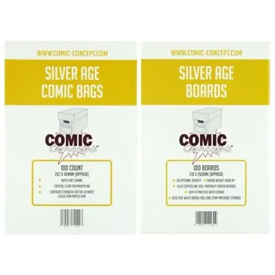 Buy 10 X Silver Age Comic Bags And Boards • 4.65£
