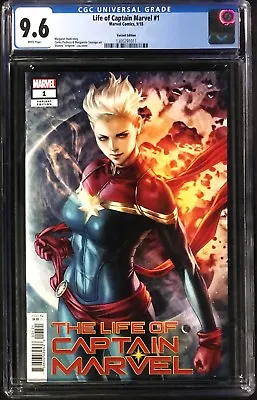 Buy Life Of Captain Marvel #1 CGC 9.6 Stanley  Artgerm  Lau Variant Cover! • 52.15£