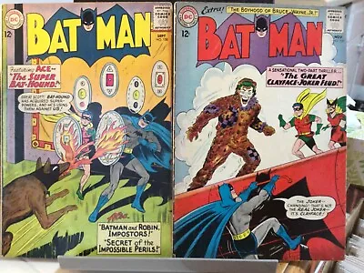 Buy Batman #158 + 159 Dc 1962 Bat-hound Joker Clayface Moldoff Silver Age • 79.02£