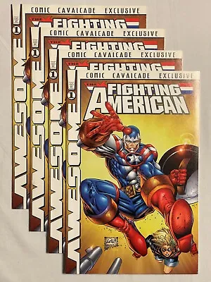 Buy 4 PACK - Fighting American #1 Cavalcade Exclusive (Awesome, 1997, VF) • 7.88£