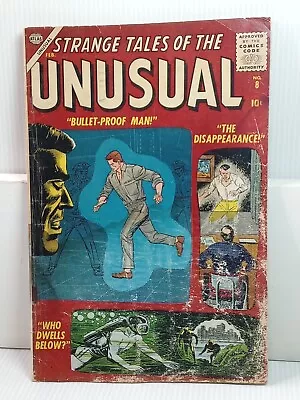 Buy Strange Tales Of The Unusual # 8 Atlas Horror Carl Burgos Cover Time Travel 1957 • 23.78£