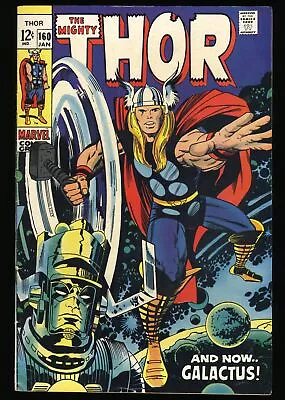 Buy Thor #160 FN 6.0 Galactus Appearance! Jack Kirby Artwork! Stan Lee! Marvel 1969 • 40.18£