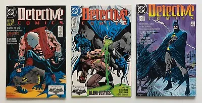 Buy Batman Detective Comics #598, 599 & 600 Blind Justice All 3 Parts (DC 1989) VF+ • 25.88£