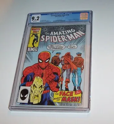 Buy Amazing Spiderman #276 - Marvel 1986 Copper Age - CGC NM- 9.2 - Hobgoblin Cover • 43.48£