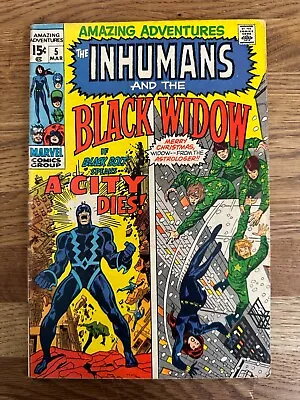Buy Amazing Adventures 5. Inhumans! Black Widow! Neal Adams! Gene Colan! • 8£