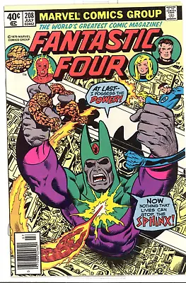 Buy Fantastic Four #208 Near Mint/Mint (9.8) 1979 Marvel Comic • 128.36£