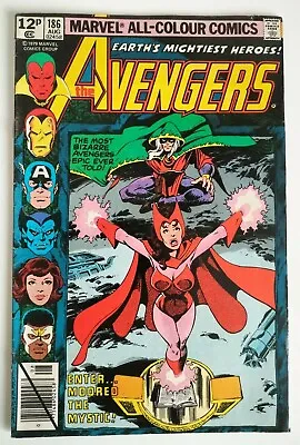 Buy Marvel Comics Avengers #186 1st Chthon - Origin Scarlet Witch 1979 - Rare  • 97.99£