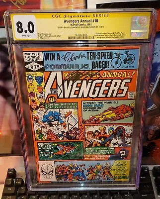 Buy The Avengers Annual 10 Cgc 8.0 (1981) Signed Chris Claremont & Michael Golden • 261.14£