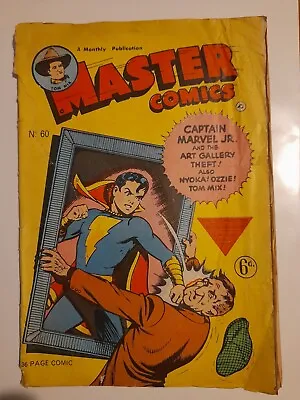 Buy Master Comics #60 1951 Fair/Good 1.5 British Edition Of #117 • 4.99£