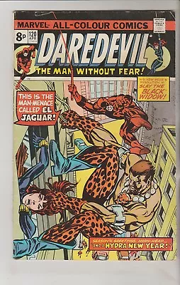 Buy *** Marvel Comics Daredevil #120 1st El Jaguar Vg+ *** • 6.50£
