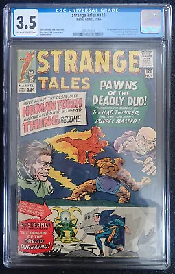 Buy Strange Tales #126 🌈 CGC 3.5 OW/WH 🌈 1st Dormammu & Clea 1964 • 157.33£