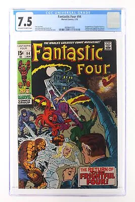 Buy Fantastic Four #94 - Marvel 1970 CGC 7.5 1st Appearance Of Agatha Harkness. Medu • 117.52£