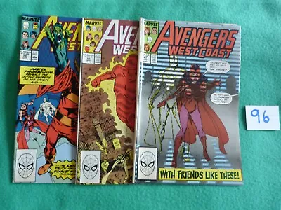 Buy 3 X Marvel Comics–The West Coast Avengers– Aug 89,Nov 89 & Dec 89 Ex Con (96) • 5.50£
