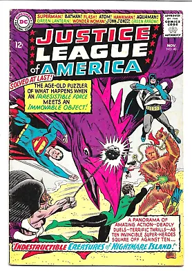 Buy Justice League Of America 40, 1965, 3rd App Penguin Hawkman Human Torch, 6.5 FN+ • 29.56£