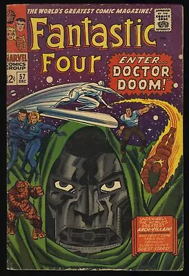 Buy Fantastic Four #57 VG+ 4.5 Doctor Doom Silver Surfer Appearance Marvel 1966 • 47.17£
