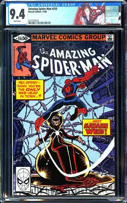 Buy Amazing Spider-Man #210 CGC 9.4 (1980) 1st App Of Madame Web! L@@K! • 198.27£