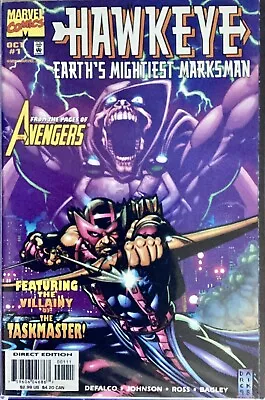 Buy Hawkeye: Earth’s Mightiest Marksman #1, Taskmaster, 1998, Rare, Bagged/boarded • 6£