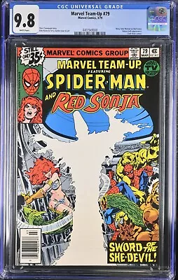 Buy Marvel Team-up #79 Cgc 9.8 White Pages  Mary Jane Watson As Red Sonja 1979 🔥 • 199.08£