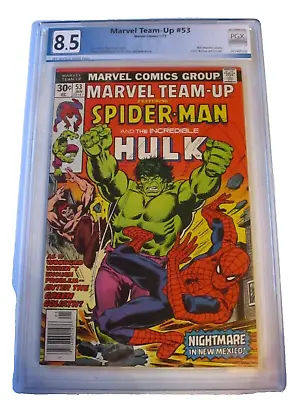 Buy Marvel Team Up #53 Spiderman And Hulk In New Mexico Pgx Graded 8.5 Wow • 72.22£