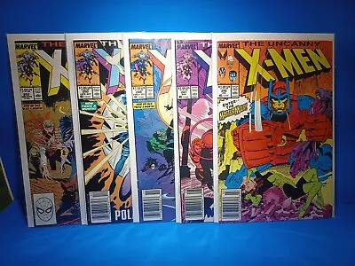 Buy Uncanny X-Men 246,247,249,250,252  Lot 5 Marvel Comic 1991 - 4 NEWSSTAND /M14/ • 23.65£