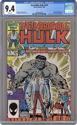 Buy Incredible Hulk #324 CGC 9.4 1986 3806493009 • 74.43£