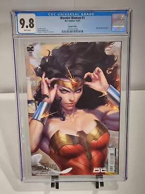 Buy Wonder Woman #1 CGC 9.8 Stanley Artgerm Lau Variant  • 39.98£