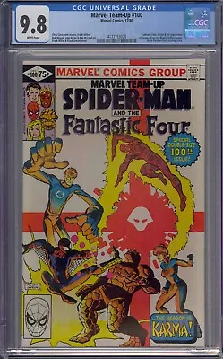 Buy Marvel Team-up #100 Cgc 9.8 Spider-man Fantastic Four 1st Karma White Pages 020 • 142.25£