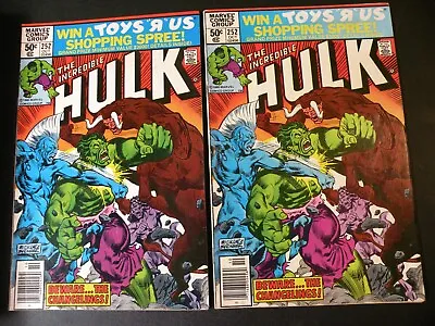 Buy The Incredible Hulk #252 X2 VF Beware The Changelings Newsstand 1980 • 5.51£