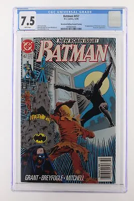 Buy Batman #457 - DC 1990 CGC 7.5 1st App Of Tim Drake As Robin. 2nd Print NEWSSTAND • 642.62£