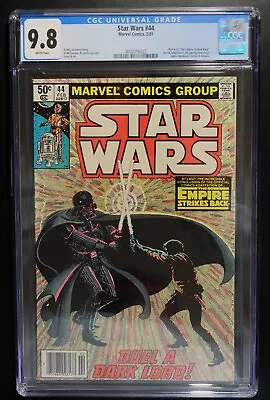 Buy STAR WARS #44 CGC 9.8 - WHITE PAGES * NEWSSTAND EDITION * 1st App. Of SLAVE-1 * • 237.51£