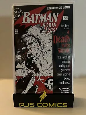 Buy Batman Robin Lives #428 Facsimile Reprint 2nd Print Black White & Red Cover New • 4.28£