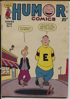 Buy All Humor #2 1946-Quality-funny Issue-Paul Gustavson-Al Stahl-G- • 41.39£