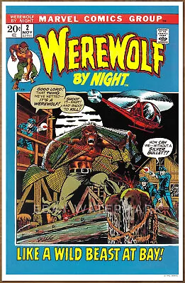 Buy Werewolf By Night #2  POSTER Art Print '92 Ploog • 8.03£